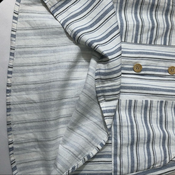 NWOT Potter’s Pot Stripped Linen Skirt - Picture 4 of 8